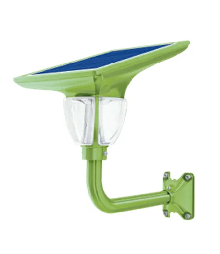 Solar Led Wall Lotus Light Green 7W