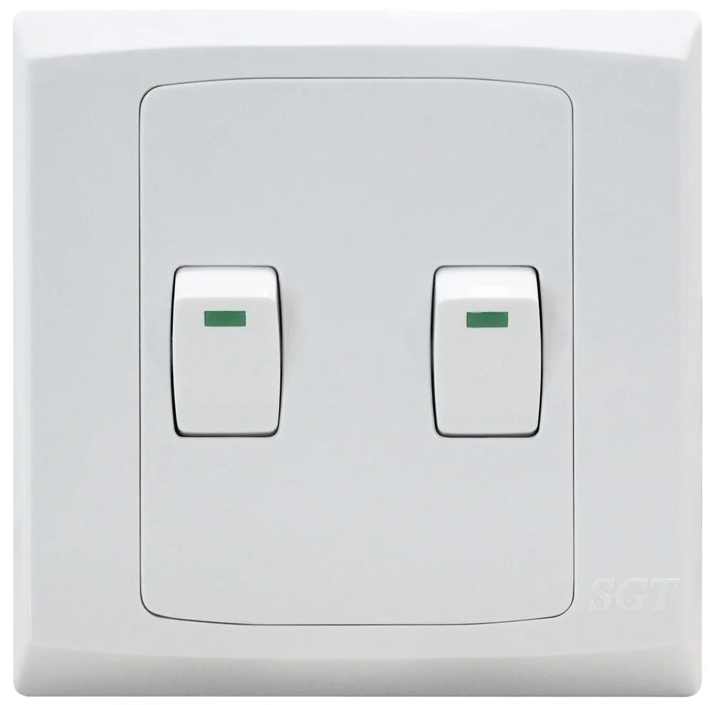 SGT New TX - 2Gang 1Way Switch 10A250V