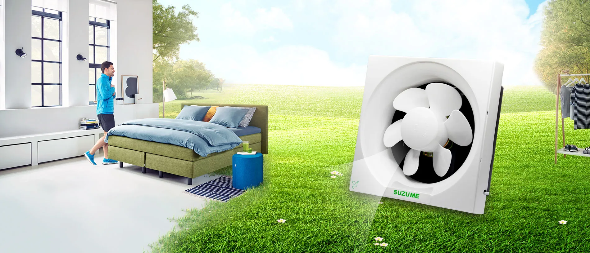 Suzume ventilating fan