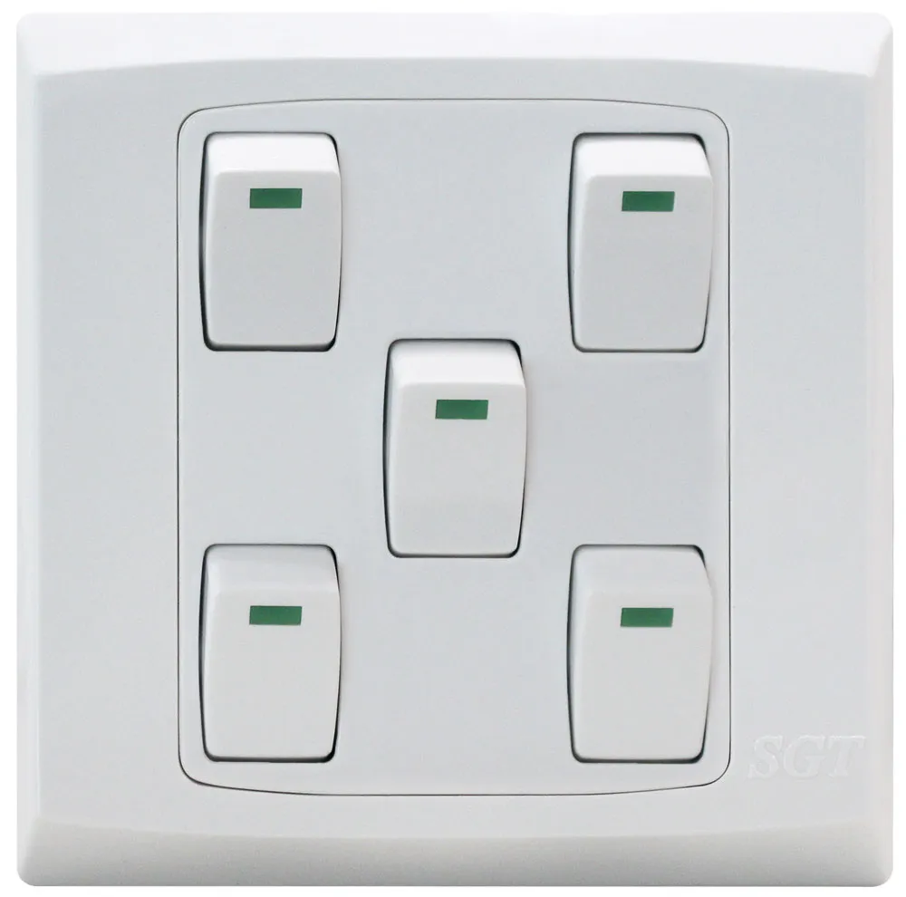 SGT New TX - 5Gang 1Way Switch 10A250V