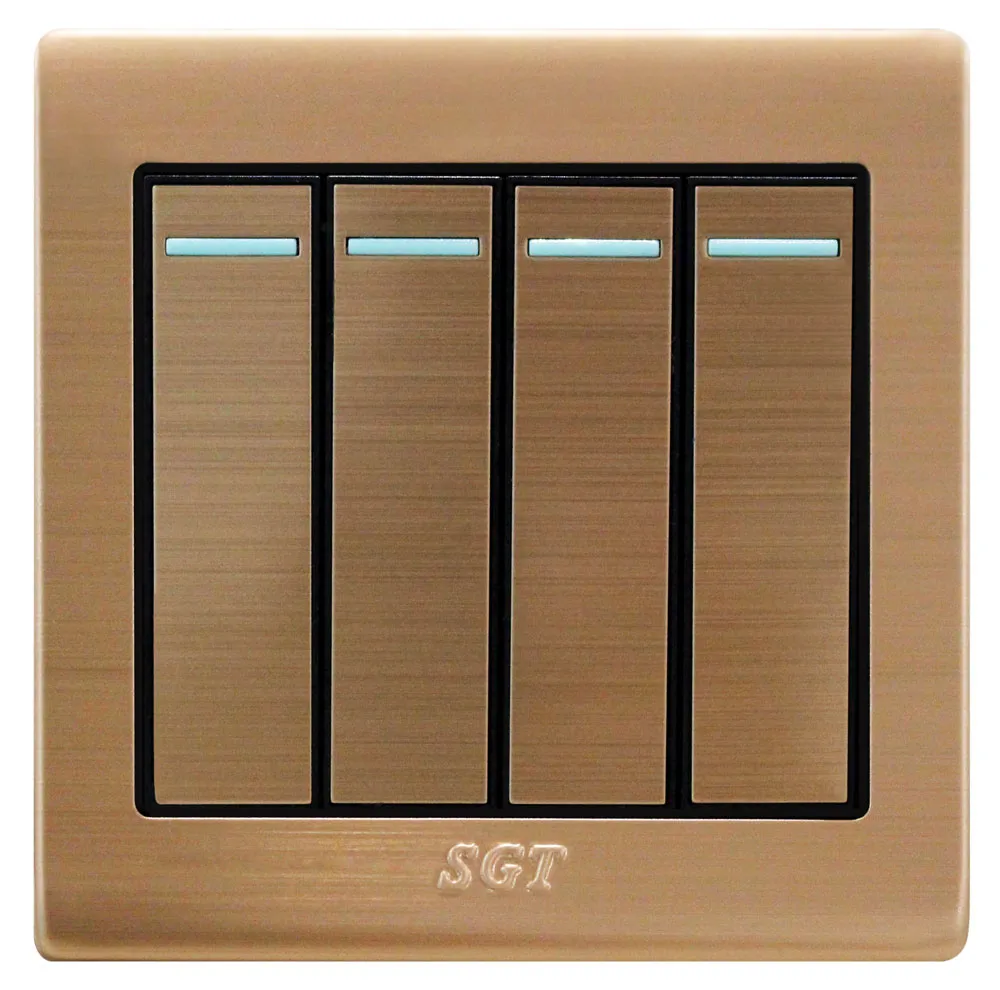 SGT LK6 - 4Gang 1Way Switch 10A250V