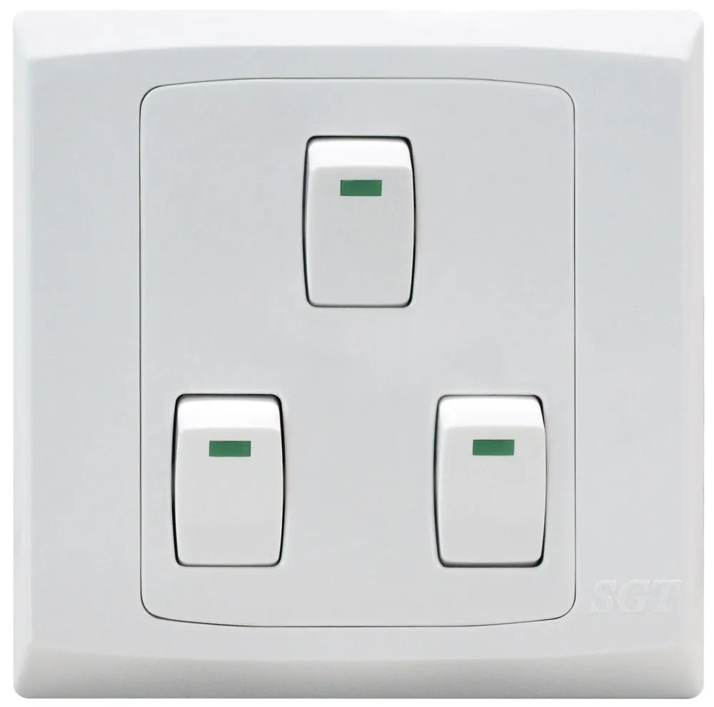 SGT New TX - 3Gang 1Way Switch 10A250V