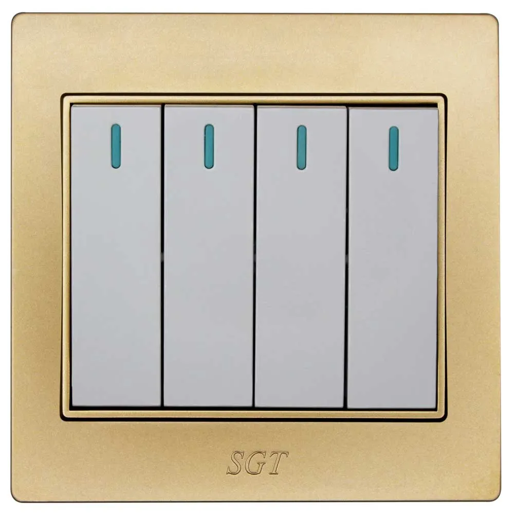 SGT Q9 - 4Gang 1Way Switch 10A250V