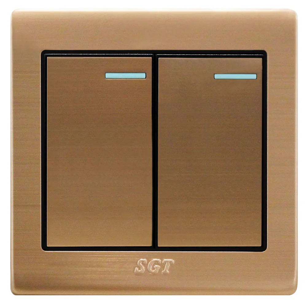 SGT LK6 - 2Gang 1Way Switch 10A250V