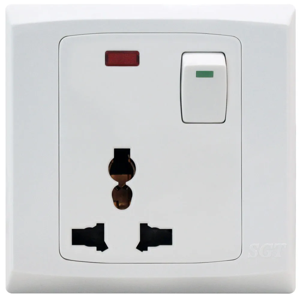 SGT New TX - 1Gang 3Pin Socket 13A250V