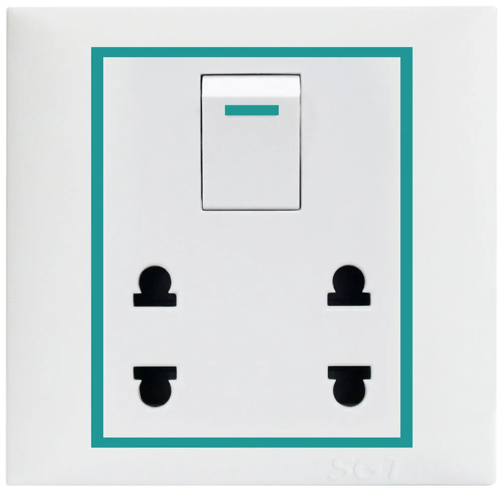 SGT New LS - 1Gng 2+2Pin Socket 10A250V