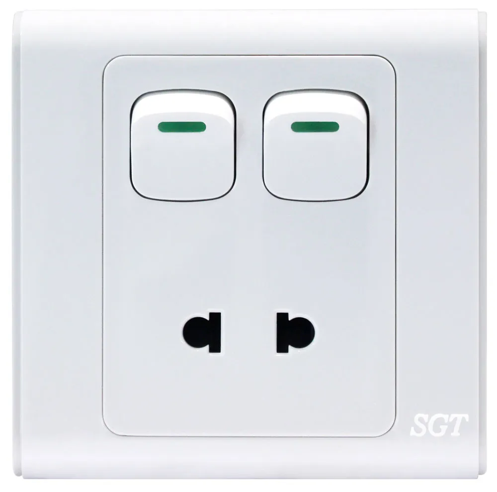 SGT A9 - 2Gang 2Pin Socket 10A250V