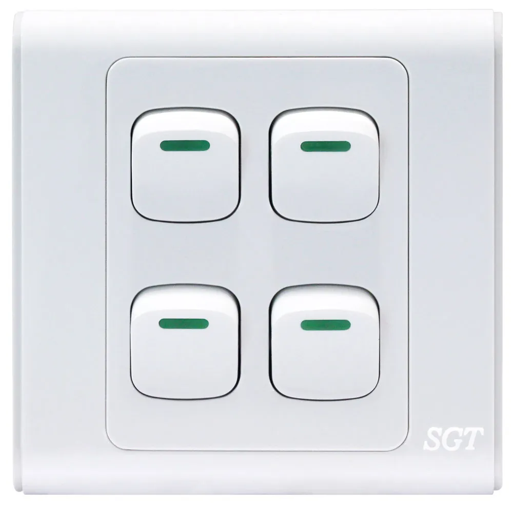 SGT A9 4Gang 1Way Switch 10A250V