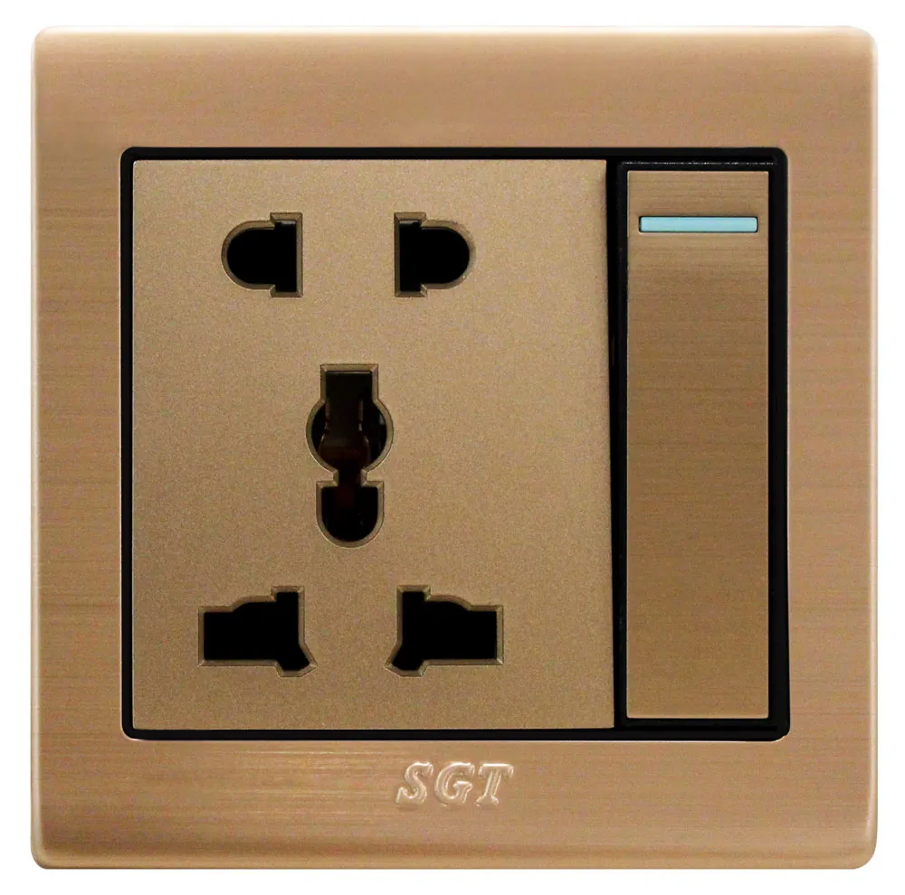 SGT LK6 - 1Gang 2+3Pin Socket 10A250V