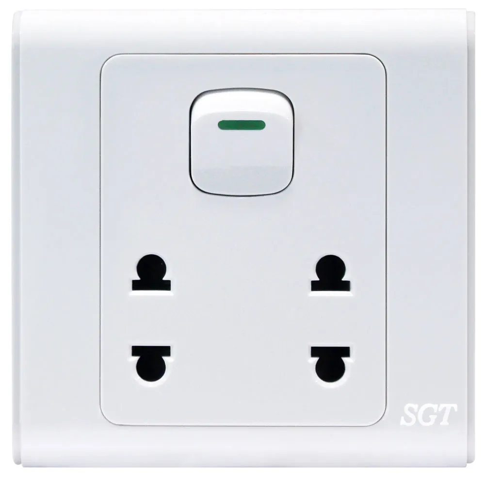 SGT A9 - 1Gang 2+2Pin Socket 10A250V