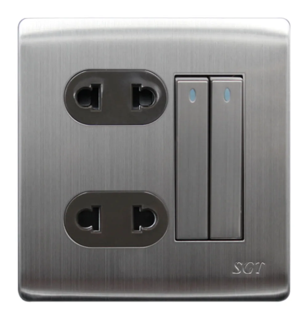 SGT F9 - 2Gang 4Pin Socket 10A250V