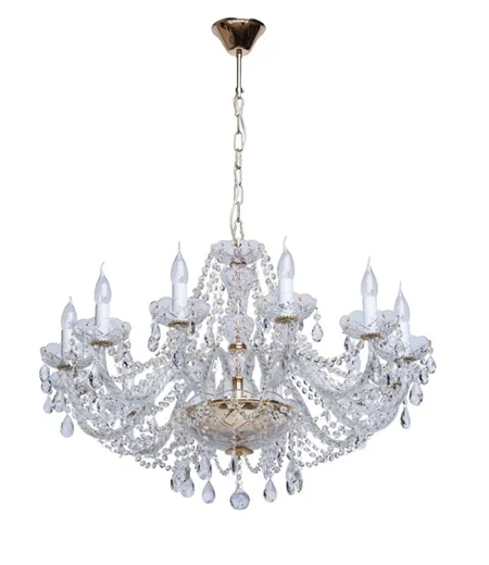 Crystal 12 Light Candle Style Chandelier