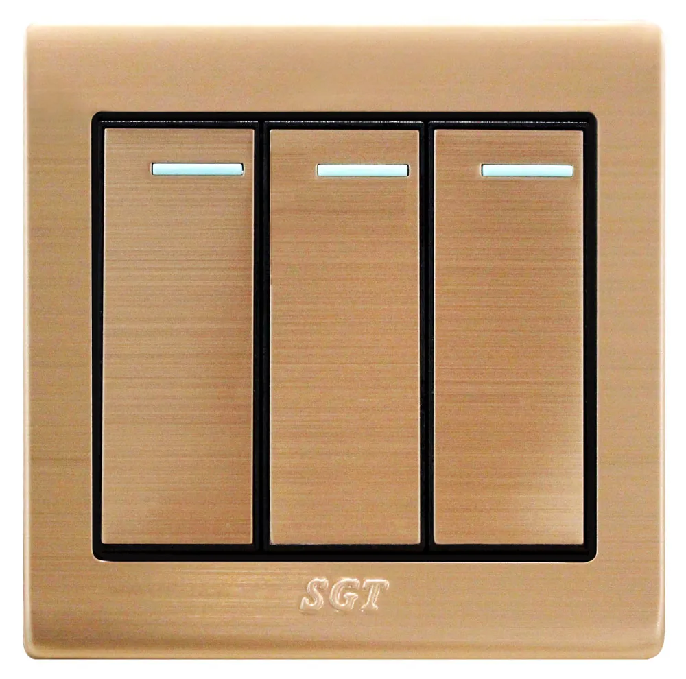 SGT LK6 - 3Gang 1Way Switch 10A250V